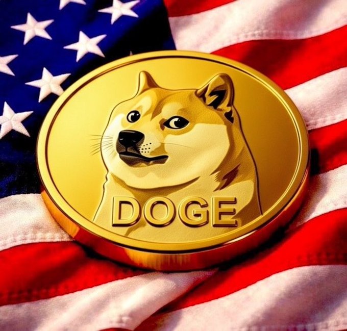 The image features a gold coin with a cartoon depiction of a dog, which has been edited to say "DOGE". This alteration gives the impression that the original coin was made by a company named "DOGE" or something similar. The context of this alteration is unclear from the image alone, but it seems to be related to the post about clarity acts and how they are changing everything.