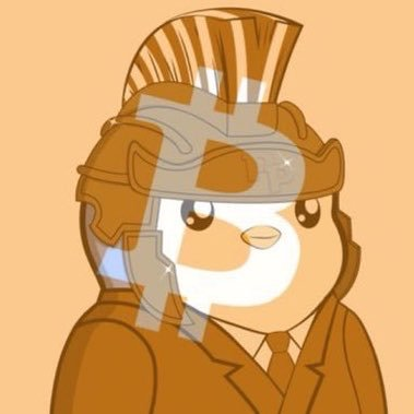 A cartoon character, appearing to be a dog or hamster, wears a bronze gladiator/Roman helmet and suit against a peach background.