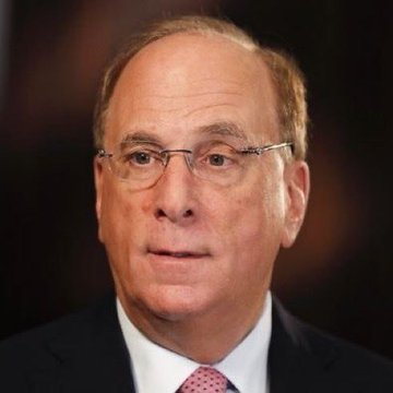 The image shows an older man with glasses and thinning hair, wearing a dark suit and pink tie, likely a financial executive or institutional figure. Given the post's context about massive institutional inflows into Bitcoin and Ethereum ETFs, the image likely represents a key figure at a major asset management firm like BlackRock, often cited as a primary driver of the recent crypto ETF investment surge.