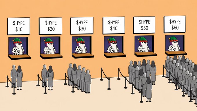 urns of money, $10 and $30, are displayed on six signs above a line of people waiting at the Shype booth.