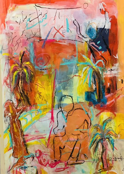 "SOLD Huge thanks to the amazing @FrauShitcoinz for collecting one edition Of 'Flaming palms' xtz".