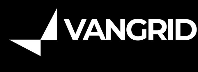 Black and white logo reading 'VANGRID' with a geometric arrow symbol.