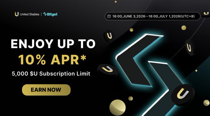 The image features a promotional banner for a website called 'Uncle's Money Fund'. The banner has an appealing design of various elements, including a black background with gold accents. It also contains text promoting the site and the concept of earning money through its platform. In one part of the banner, there is a photo depicting a line of coins arranged in a diamond shape. The caption below the image reads "Put your $U to work with hourly efficiency. @bitget has opened a limited-time Simple Earn Flexible promotion." This suggests that users can make money by investing their time and using the platform offered by Uncle's Money Fund, which is related to cryptocurrency trading.
