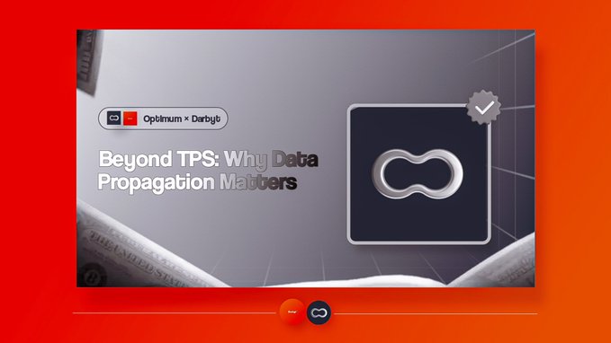 A promotional graphic titled 'Beyond TPS: Why Data Propagation Matters' featuring an 'Optimum x Darby6' collaboration badge and a dark icon.