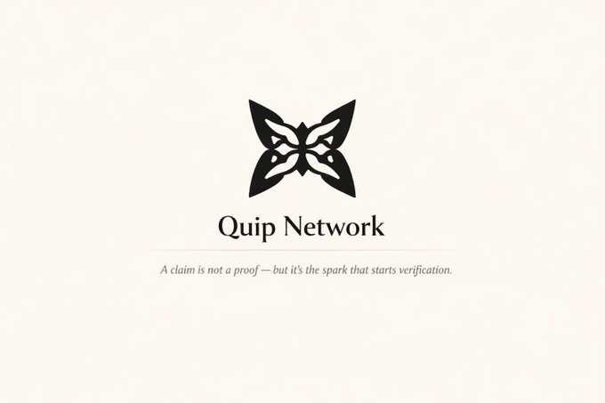 Quip network is a new peer-to-peer network. A claim has been made that Quip Network is not a proof of a spark. However, this claim is a spark that starts Verification. The website says "a claim is not a proof but it's ...". This suggests that the network might be in its early stage and there's still limited hype surrounding it. On the other hand, it also implies that there are people actively participating and exploring its ecosystem before the noise arrives, which makes it easier to understand the network's structure and potential growth.
