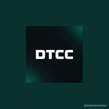 A dark teal logo image featuring the white text 'DTCC' with the handle '@watchemewsx' in the corner.