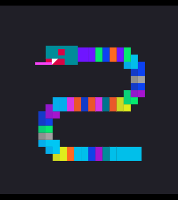 A colorful pixelated number "2" composed of multicolored blocks against a dark background, visually representing the concept of unique, non-arbitrary tokens with diverse identities forming a unified structure, fitting the post's theme of building something around DMT communities.