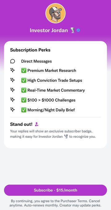 The image shows a screenshot of an app's user interface, likely an investment trading platform. The main focus of the scene appears to be on the Subscription Details page displayed at the top right corner, which is the central element of the current screenshot. This page contains information about investing in Bitcoin and other cryptocurrencies, including details such as how many cryptocurrency tokens should be subscribed for a month, the best cryptocurrency price to follow if a buy/hold strategy is preferred, and the market research available on the platform. There is also a feature that allows users to check their profile against recommended investments by providing their desired crypto token.