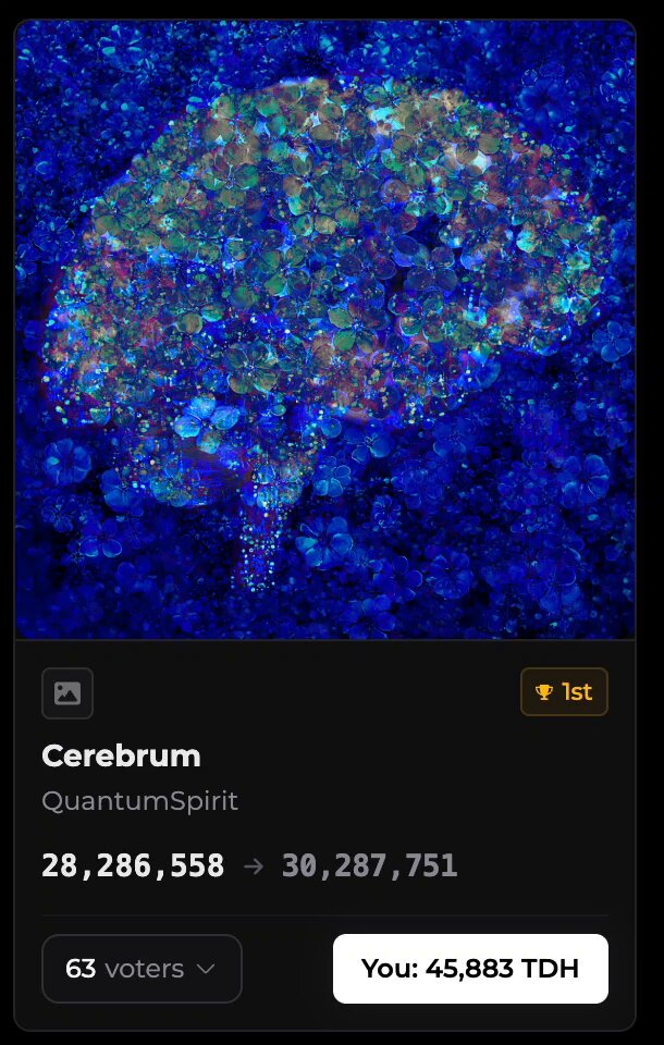 The image features a smartphone screen with an attachment, possibly a poll or survey, from CEREBrum QuantumSpirit. The text displayed on the screen includes "Cerebrum" as well as some numbers which seem related to the survey being conducted at this time.