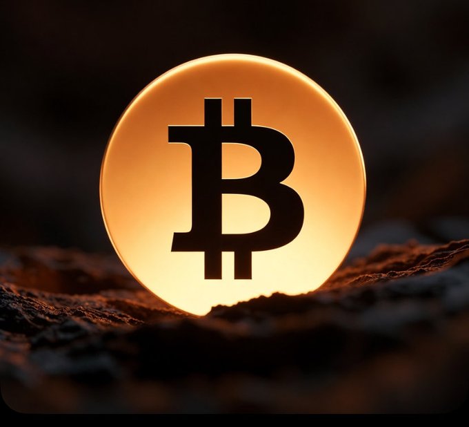 A luminous orange Bitcoin coin rests on a rugged, dark surface, its radiant glow symbolizing the cryptocurrency's recent climb above $86,000 amid anticipation of upcoming U.S. jobs data that could spark the next wave of market volatility.