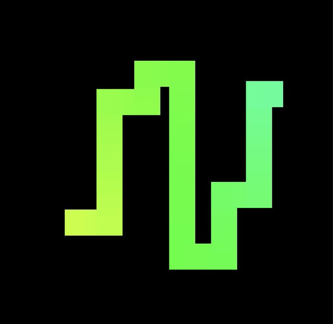 A green pixelated snake logo, the iconic symbol of the messaging platform Slack, displayed on a black background.