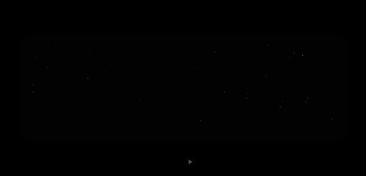 The image shows an empty black screen with white stars scattered across its surface, creating a starry night sky effect. Below this scene, there's text that reads "This space needs a show/exhibition on music NFTs". The combination of the dark background and the bright stars creates a visually striking contrast, drawing attention to the message displayed below it.