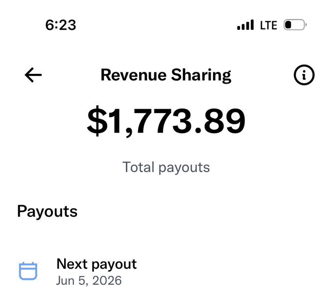 The image shows a screenshot of a cell phone screen with a message that reads "Today is X payout day, will you be there?" The text indicates that today is the date for which the user has received their payment, and they are expecting someone else to make the payment on this specific day.