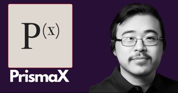 A thumbnail image featuring the PrismaX logo and a man with glasses and a goatee against a purple background.