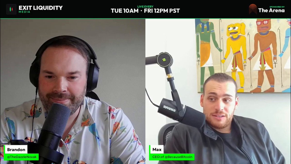 ""The longer you are in crypto, the more spooky it gets." - Max CEO/Founder of Because Bitcoin.