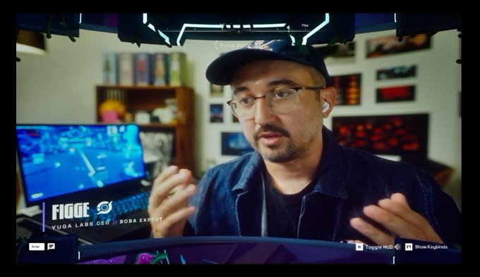 A video screenshot of a man wearing a cap and glasses speaking to the camera, with on-screen text identifying him as 'YUSA LABS CEO / BOBA EXPERT' alongside the 'FIGGE' logo.
