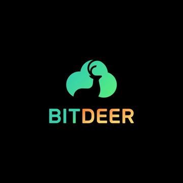 The image shows the Bitdeer logo, featuring a stylized green deer head above the company name "BITDEER" in green text on a black background, visually branding the news of Bitdeer's $400M five-year AI cloud offtake deal at its 9.5 MW Malaysia facility.