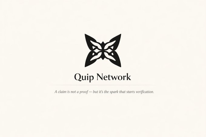 The post features an image with the text "@quipnetwork". The post seems to focus more on the idea of security measures rather than providing specific information about Quip Network. It starts by stating that Security is strong when it begins at the source, meaning that protecting user's keys should start from the system itself and not rely solely on external factors. This concept can be related to the quote "A claim is a claim is a claim". The post seems to encourage users to learn more about Quip Network or its services, but doesn't provide concrete information at this point in time.