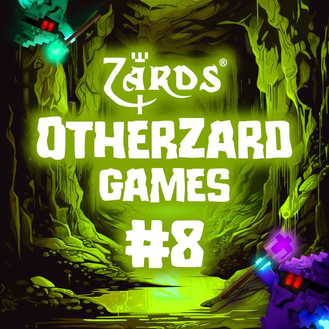 A video game thumbnail features the text 'OTHERZARD GAMES #8' with the logo 'Zards' over a green cave background with pixelated characters.