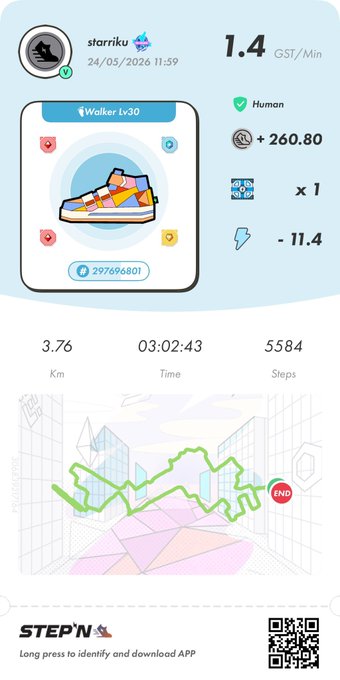 ersatz app's step tracking feature displays a blue and white shoe design, with a map of the user's location and distance traveled.
![Steps App Logo]