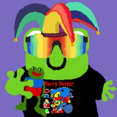 The image shows a person wearing a colorful striped mask alongside a Pepe the Frog character, both posed against a purple background with a shirt reading "Kerry Ritter 2024." The meme aesthetics and "early" caption suggest it's meant as internet humor embracing unconventional, non-mainstream humor ahead of an election theme.