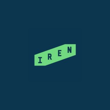 The image features a logo for a Bitcoin mining company named "IREN". The logo consists of a square with the word "IREN" written in green letters, set against a dark blue background. Below the logo, there's text that reads "UPDATE: Bitcoin mining company IREN completed $3.65B in GPU financing to support its Microsoft AI cloud contract." This information is related to the Bitcoin mining company and highlights their achievements in terms of financial success.