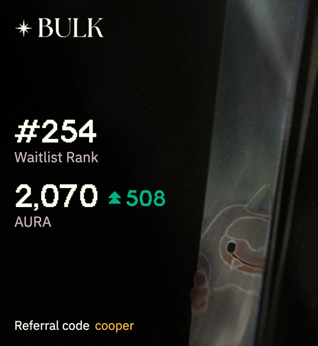 The image shows a black background with white text that reads "AURA". The text also includes numbers, such as 2,077 and 578, which are likely representing data or statistics related to the post's content.