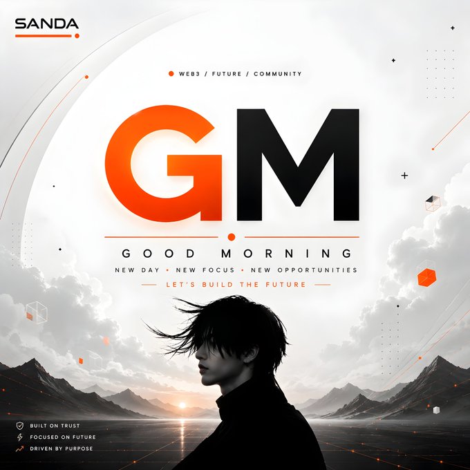 The image features a person standing against a backdrop of mountains at sunrise or sunset. The sun's warm glow illuminates the scene as the person looks out over the landscape, possibly contemplating their day ahead. The text "Good morning" suggests that this is the start of a new day filled with opportunities and possibilities. The post also mentions partnerships between Quip Network and other companies like D Wave Quantum, Nucleus, OpenSea, and Arch Network, which are focused on pushing the boundaries of blockchain innovation. This collaboration aims to create real value for users by building innovative applications that can be used in various industries.