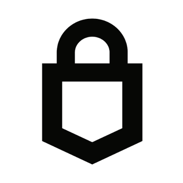 A bold black icon of a padlock shield appears, symbolizing the security of Trezor wallets despite a third-party shipping breach that exposed customer data of 13,689 users.