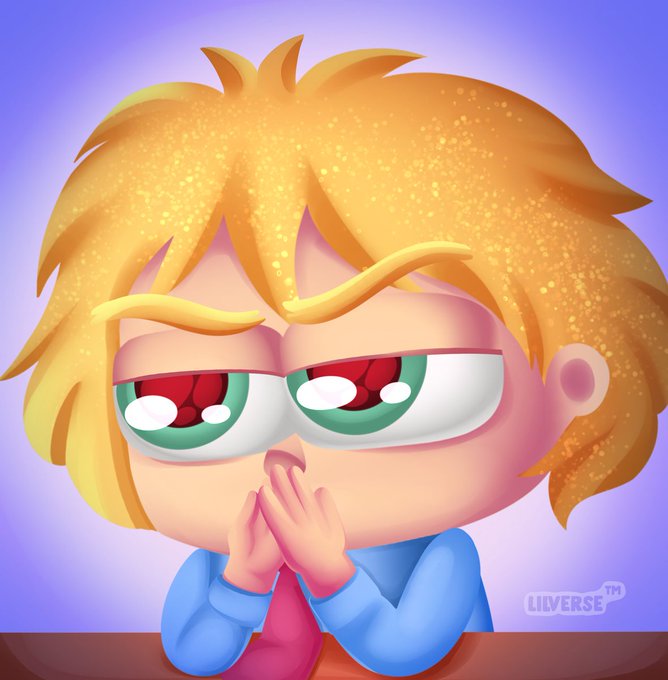 A glittery-haired cartoon character with wide, surprised green eyes clasps their hands in shock, capturing the disbelief of flipping an NFT just one minute after minting it for $9 and reselling it on OpenSea for $16. The "LILVERSE™" watermark in the corner marks the character's brand behind the lucky trade.