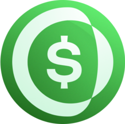 A green circular icon featuring a white dollar sign ($) in the center, symbolizing financial revenue and fees associated with USD0. It visually represents the $410K in fees discussed in the post about Usual's revenue metrics.