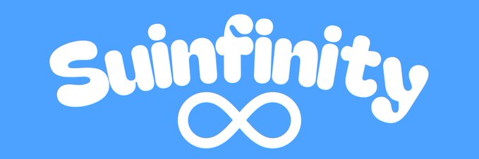 A blue logo image featuring the white bubbly text 'Suinfinity' with an infinity symbol below it.
