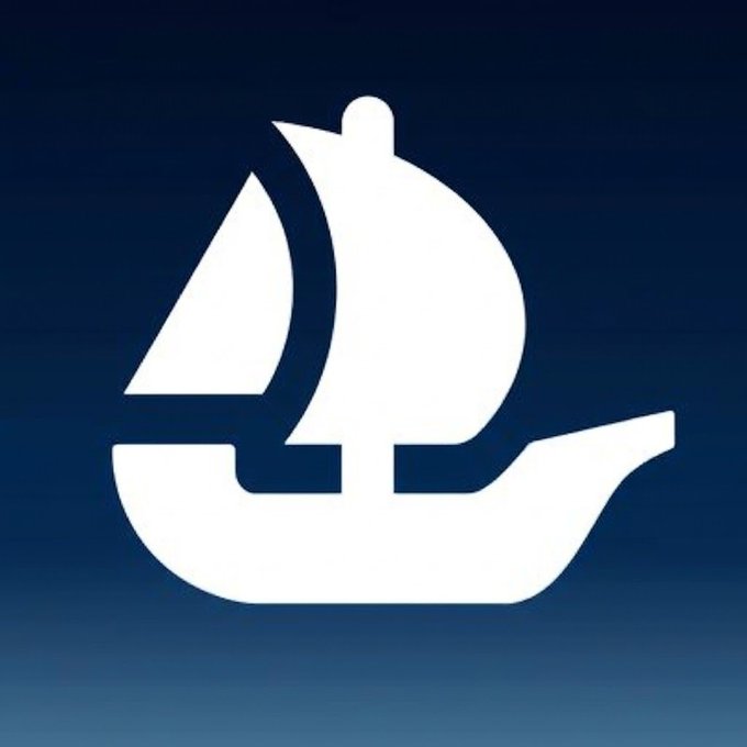A white sailboat logo icon displayed on a dark blue gradient background.