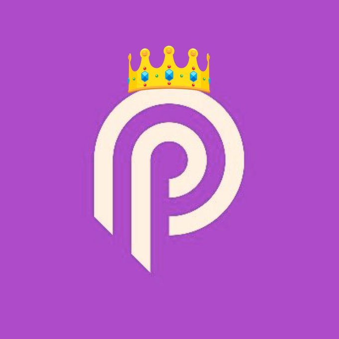 The image features a purple background with a white logo that reads "Pyth Network Pro" at the top center of the frame. Below this logo, there are three yellow crowns positioned vertically, each adorned with a blue gemstone on top. The crowns are arranged in a row and appear to be made from paper or thin material. The text "Spent some time exploring the new commodity feeds added to @PythNetwork Pro" is written below the logo, indicating that the image is related to the post about commodities.