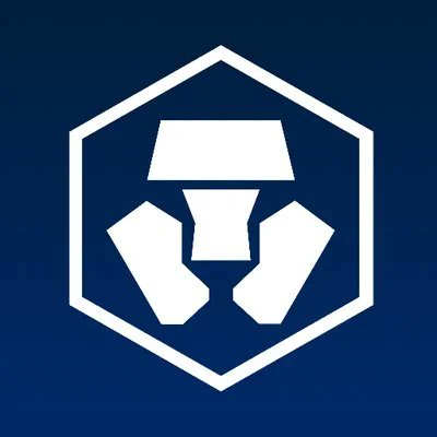 A blue logo features a white geometric design resembling a stylized 'T' or trophy enclosed within a hexagonal border.