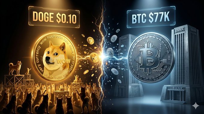 $DOGE at -0.1  BTC at 0.78  Drop your pick and I already know what the real ones are choosing.