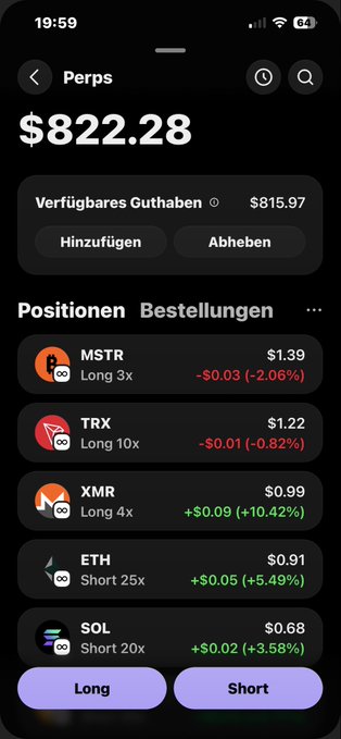 In the image, there is a black cell phone screen displaying several app icons and an information screen showing prices of different cryptocurrencies such as Bitcoin, Ethereum, XMR, TRX, and others. The screen provides both short-term and long-term price data for various cryptocurrencies, including Bitcoin at $82,22.28, Ether at $19,18, and Ripple at $0.61.

The main focus of the image is on the app icons displayed on the cell phone's screen, which are used to access different apps or functions within the device. The information screen serves as a source of real-time data for users interested in monitoring and tracking cryptocurrency prices, allowing them to make informed decisions about investing or exchanging their money into these digital assets.