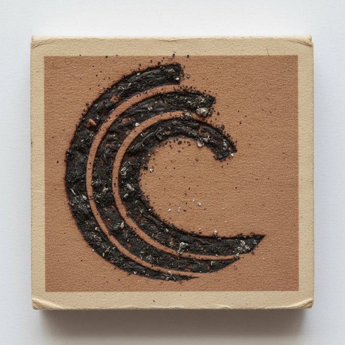 A cardboard block displays a textured wave-like symbol made of dark charcoal or ashy material with the caption "Peer Connection Integrity Optimization," visually evoking decentralized networks through its radiating, interconnected arcs.

The image's layered, wave-like design mirrors the post's theme of distributed peer networks, with the rough charcoal texture symbolizing the raw reliability required for trustworthy file sharing infrastructure.