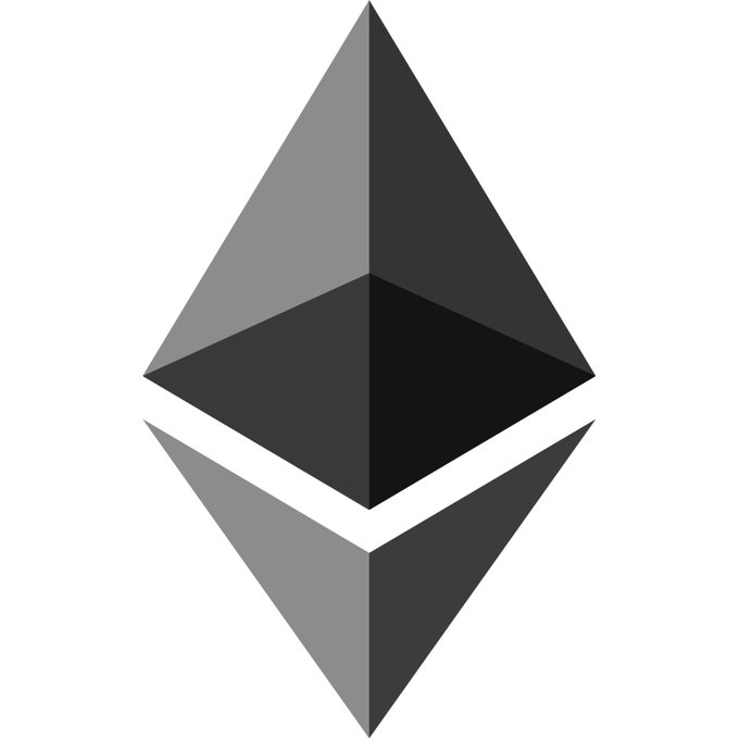The Ethereum logo, a geometric diamond-shaped symbol in gray and black, displayed on a white background.