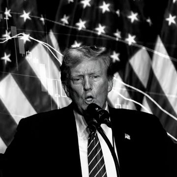 President Trump's financial disclosure is fueling efforts to add ethics restrictions to a crypto market structure bill, as seen in this image overlaying a stock chart and the American flag. The quote highlights his desire for "hardworking Americans to benefit from digital assets in a fair and honest" way.