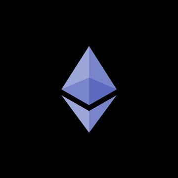 The Ethereum logo is displayed on a black background, commemorating the 11th anniversary of the Ethereum mainnet genesis block being mined, celebrating ETH's birthday.