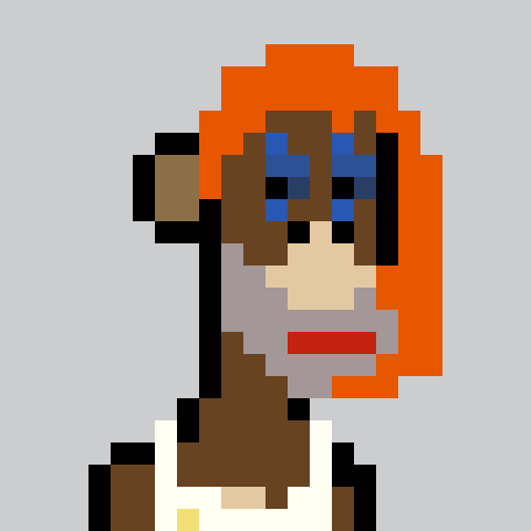 A pixel-art style illustration shows a dark-skinned figure with a brown bob haircut wearing a white tank top and a gold chain, likely representing a character from the "Evolution" NFT collection teased in the promotional tweet about upcoming collaborations.