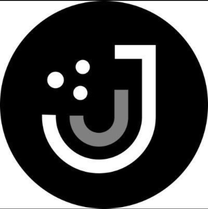 A black circular logo containing a stylized white letter 'J' with three dots resembling the Bowlingual translation app icon.