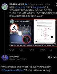 A screenshot of a tweet from @degenerateJ_ discussing how the economy operates, with engagement numbers of 117 replies, 49 retweets, and 1,510 likes, alongside a reply from @degenerateNews about bottom-tier reporting.