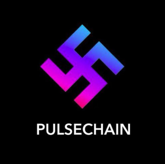 The image features a logo for a company named Pulschain, which is related to the concept of "Shabbat Shalom", meaning peace or restorative harmony. The logo consists of a square with a purple and blue color scheme at its center, surrounded by a white border. Below this logo, there's text that reads "Shabbat Shalom! $pDAI to $1". This combination of elements suggests the company's focus on promoting peace and harmony in their work or services during the Shabbat period.