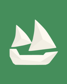The image features a green background with a white sailboat icon prominently displayed at the center. The sailboat appears to be floating or sailing through the air, giving the impression of movement. The text "HYPERLIQUID LOSES OPENAI AND ANTHROPIC MARKETS Ventuals" is also present in the image, which could potentially be related to a trading platform or IPO speculation.