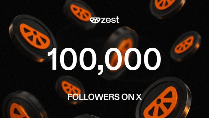 The image features a large number "1,000,000" written in white text against a black background. The text is surrounded by numerous small circles of varying sizes, all with an orange border. These circles are scattered throughout the image, creating a sense of randomness and chaos. The overall appearance suggests that the post might be related to Bitcoin or cryptocurrency, as it seems to be promoting followers on a social media platform.