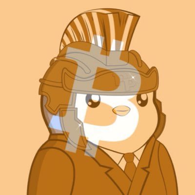 A cute chibi penguin character wearing an orange samurai-style helmet and suit, matching the post's nostalgic return to the beloved penguin mascot.