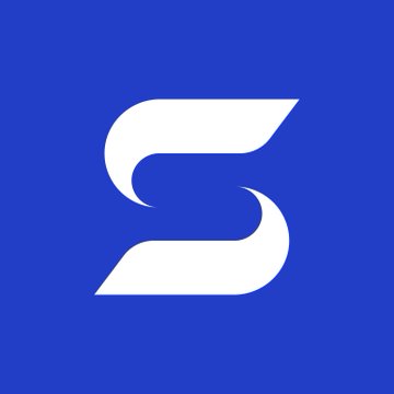 The image features a logo with the letter "S" in white against a blue background, creating a striking visual effect that stands out prominently. Below the logo, there is text written in white, which reads, "People chase price, I chase usage". This text is arranged in a way that it appears to be floating above the image and is positioned at an angle. The overall theme of the image seems to revolve around advertising or promoting a product or service, as indicated by both the logo design and the accompanying content.