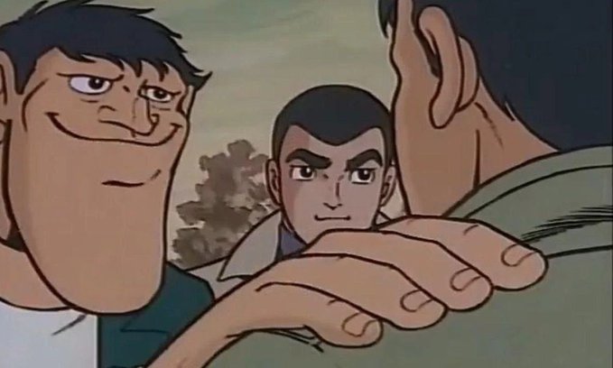 The image features a cartoon scene with three men, one of whom has his arm around another man's shoulder. The cartoon character has a big smile on his face while looking at the camera. The caption below the image reads "wanna know the reason why hyperliquid is pumping hard? it' s simply because you're not HOLDING". This statement suggests that the men in the cartoon are having a conversation about the concept of holding liquid, possibly referencing the popular animated series "The Simpsons" or another similar show.